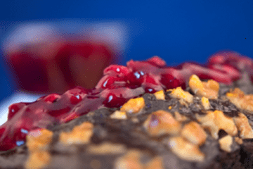 Cranberry Walnut and Chocolate Cake